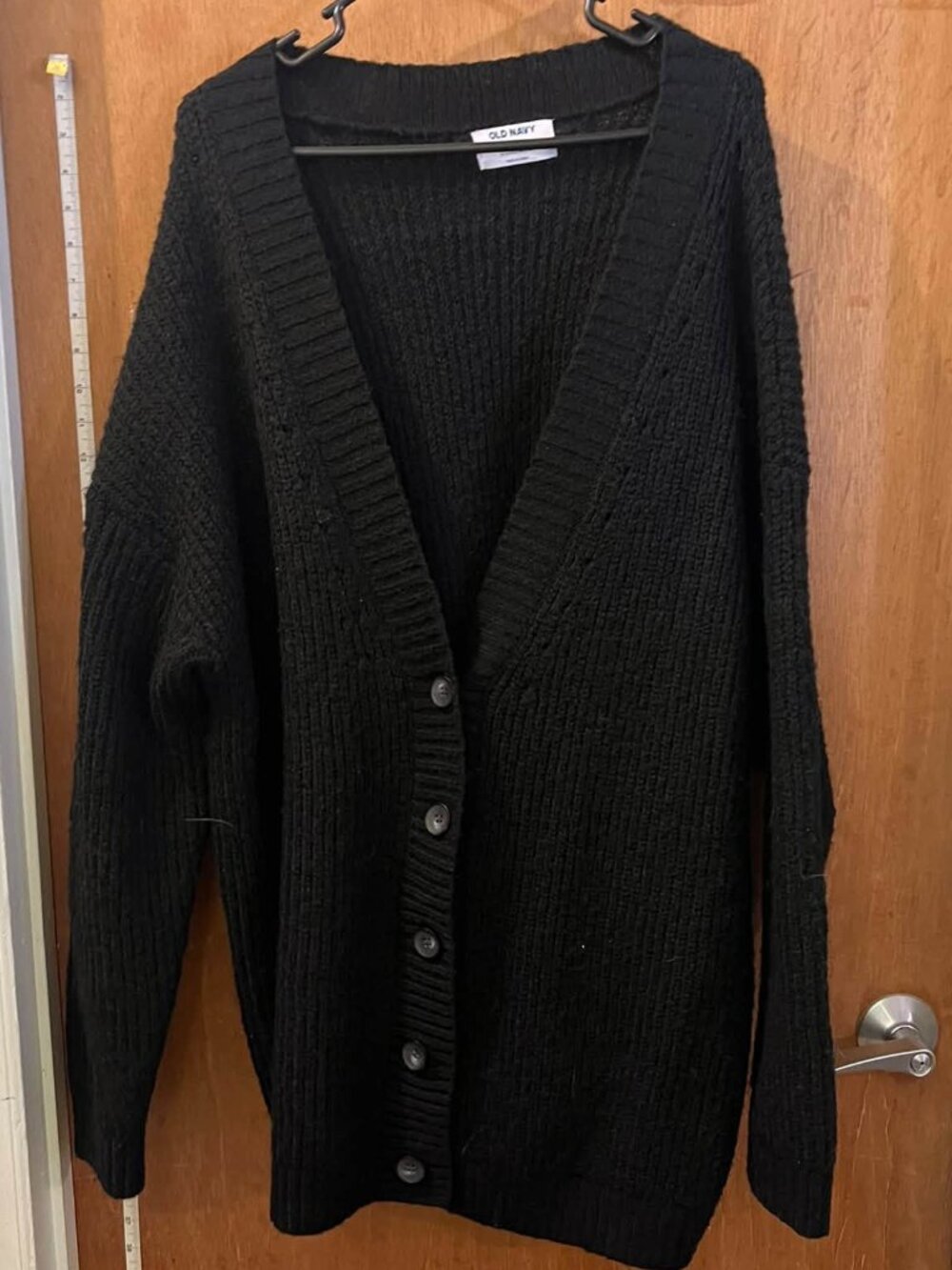 Size 3X - Old Navy - Black Long-Sleeve Cardigan Sweater